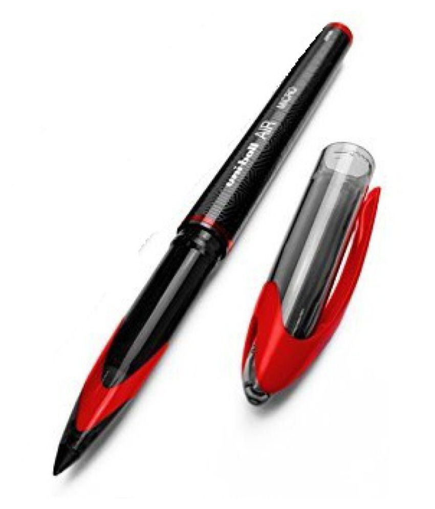 قلم يوني بول فلومستر احمر  uni-ball