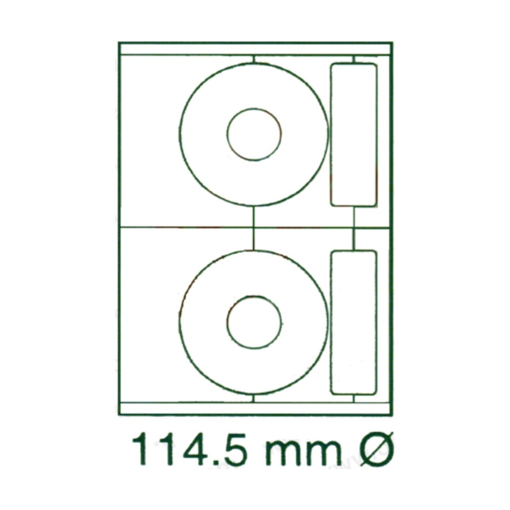 ليبل كمبيوتر XEL-LENT A4 CD 114.5*114.5