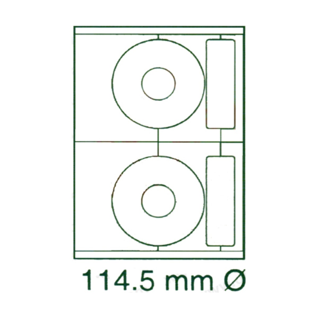 ليبل كمبيوتر XEL-LENT A4 CD 114.5*114.5