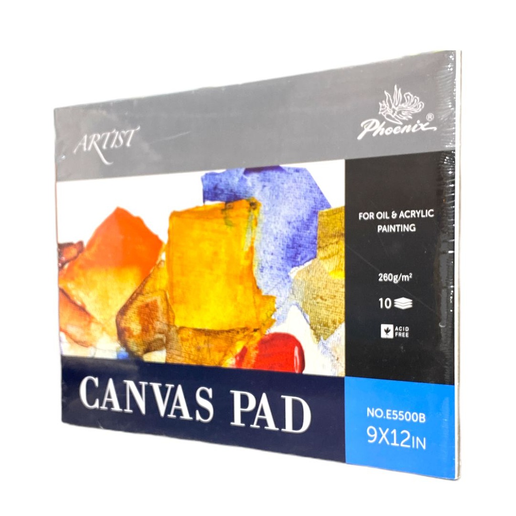 Phoenix Canvas  pad 260gsm 10sheet 9X12IN