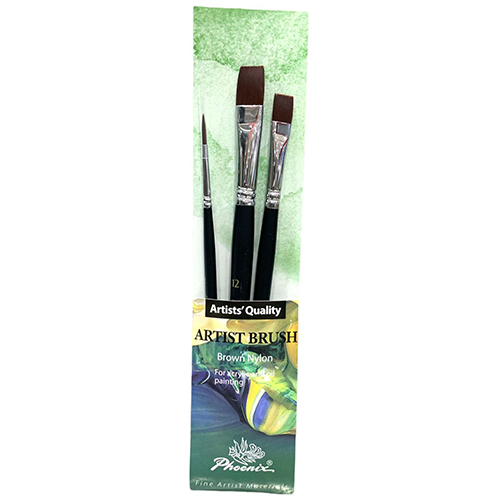 Phoenix Artist Brush  6603 set 3pcs