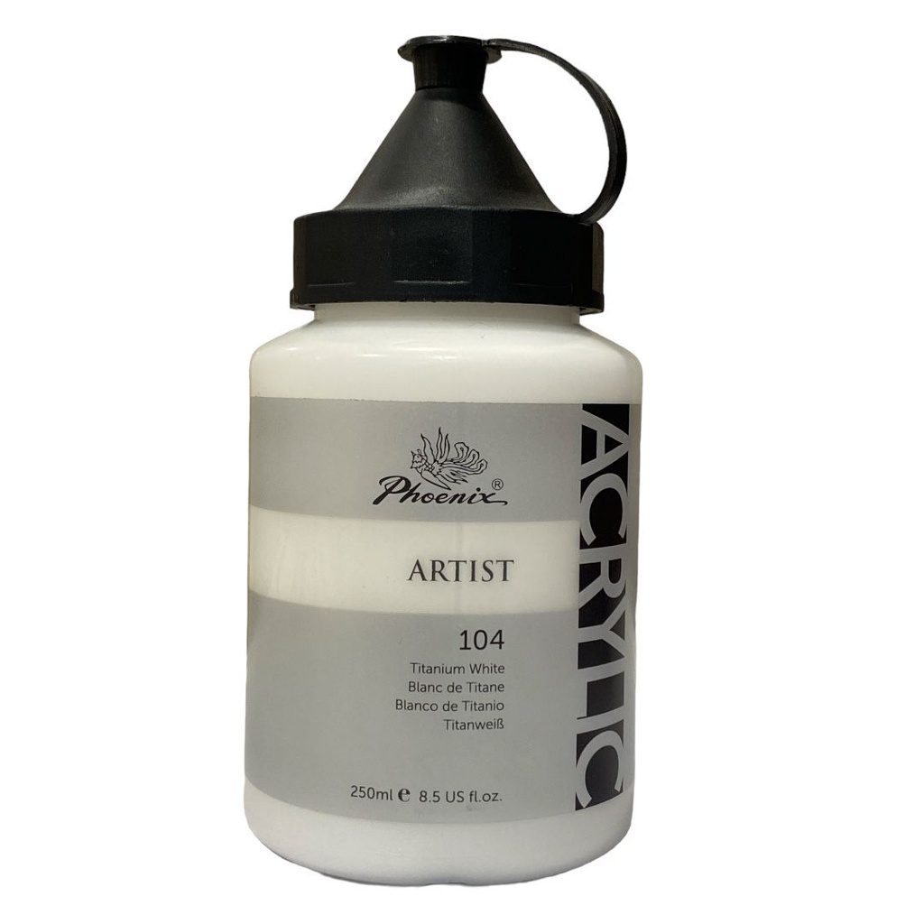  Phoenix acrylic color white  250 ml