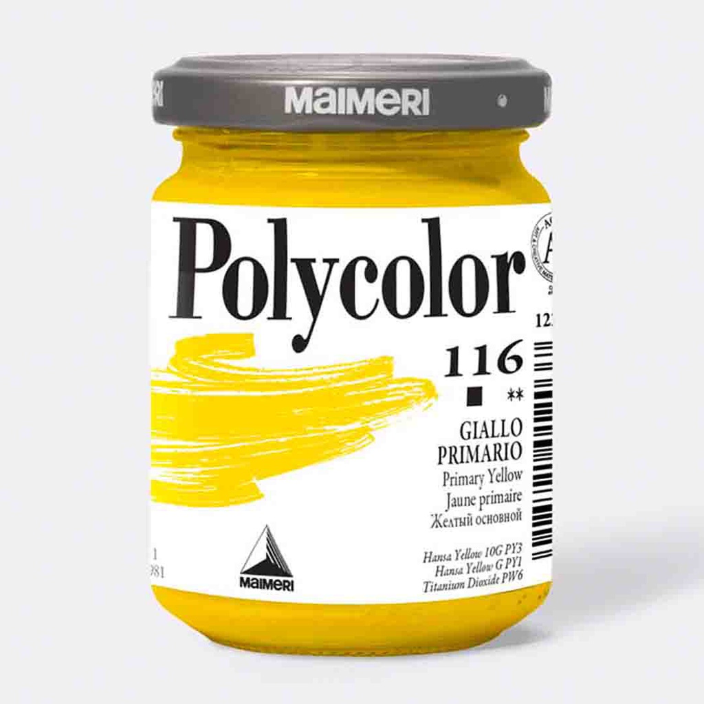 MAIMERI POLYCOLOR 140ML Fine Vinyl Colours Primary Yellow
