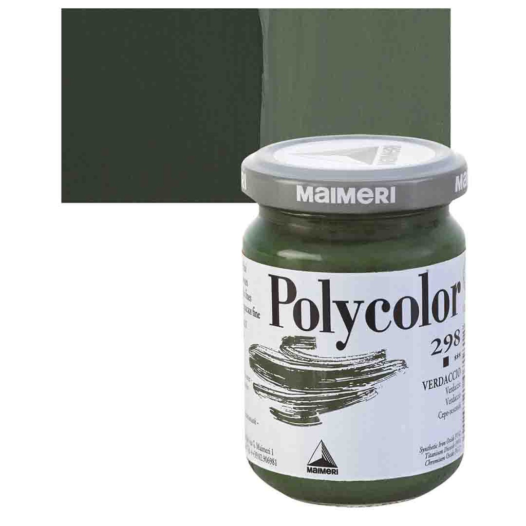 Maimeri Polycolor Vinyl Paint - Verdaccio, 140 ml, Jar