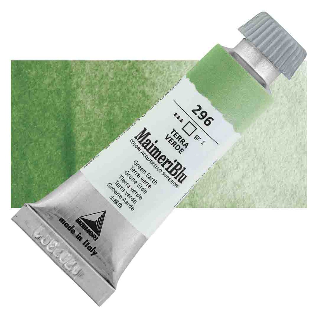 Maimeri Blu Artist Watercolor - Green Earth, 12 ml Tube