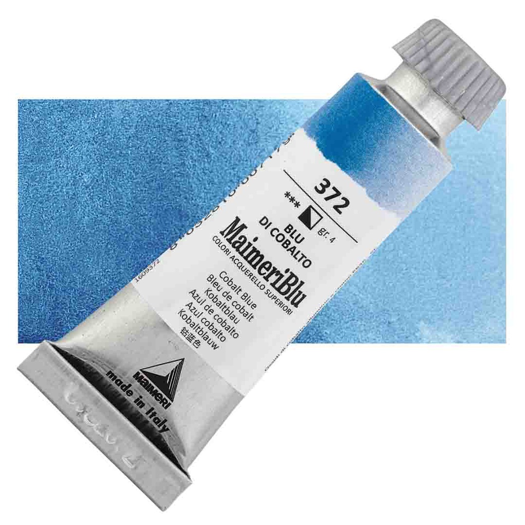 Maimeri Blu Artist Watercolor - Cobalt Blue, 12 ml Tube