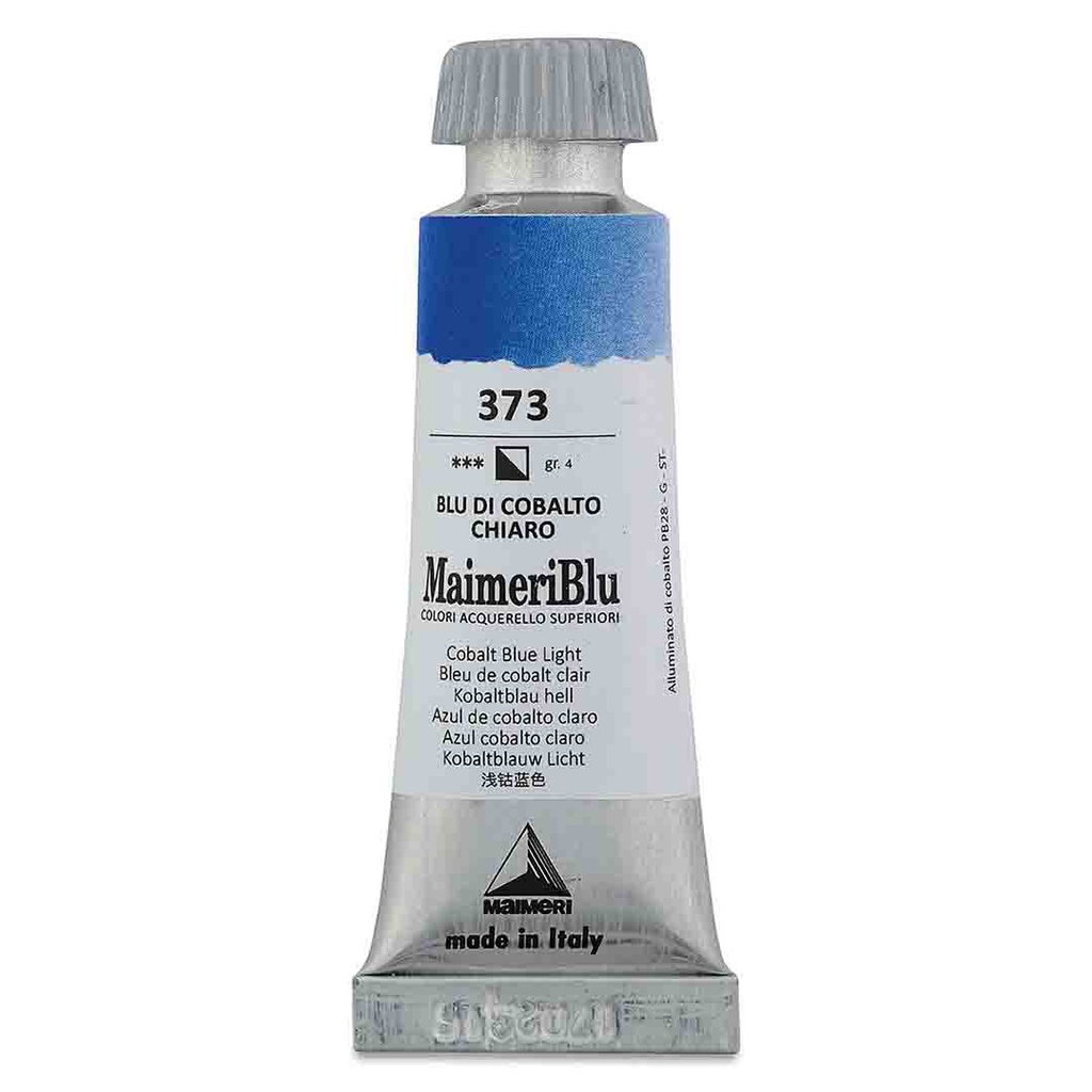 Maimeri Blu Artist Watercolor - Cobalt Blue Light, 12 ml Tube