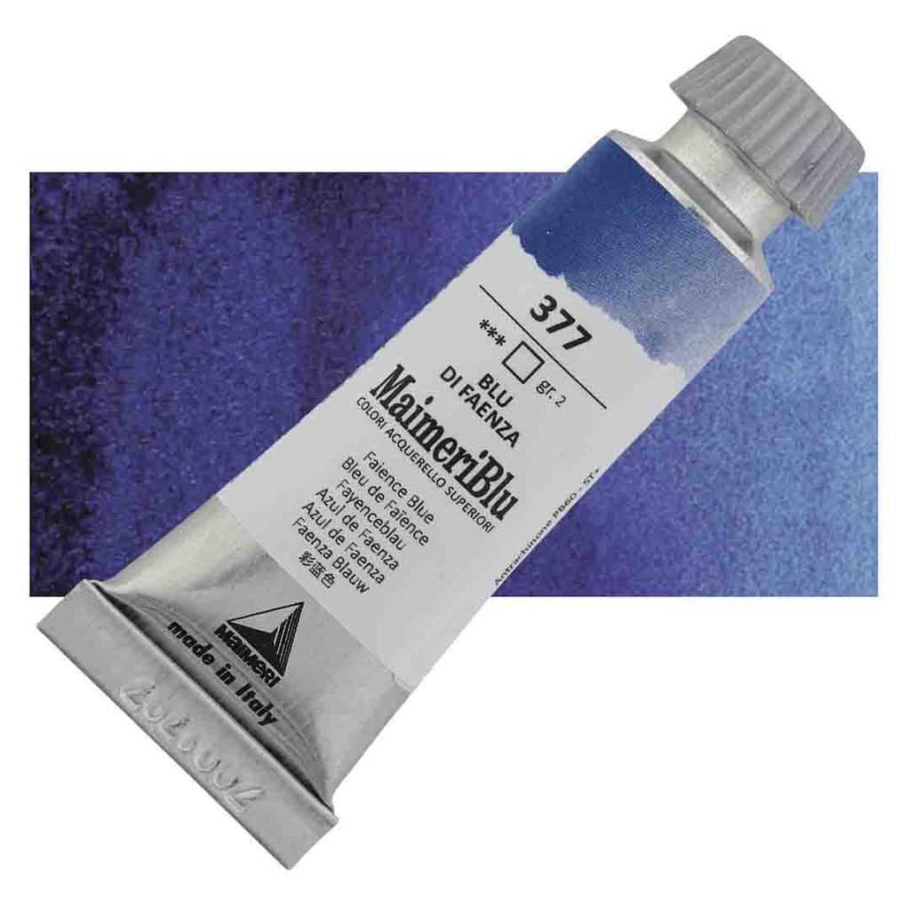 Maimeri Blu Artist Watercolor - Faience Blue, 12 ml Tube