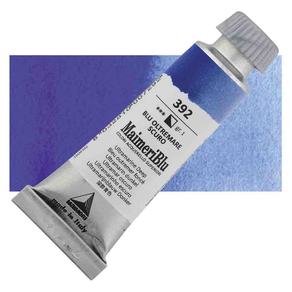 Maimeri Blu Artist Watercolor - Ultramarine Deep, 12 ml Tube