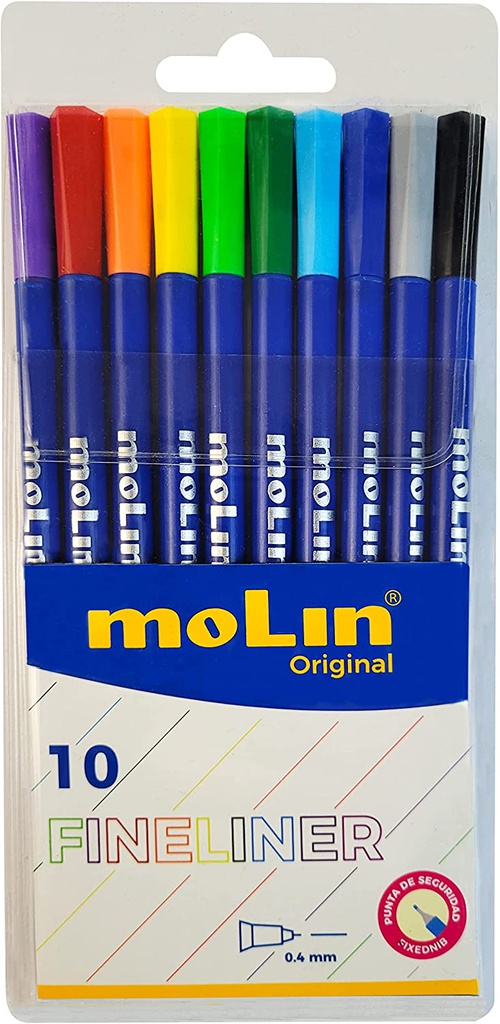 قلم فلومستر 10قلم Molin