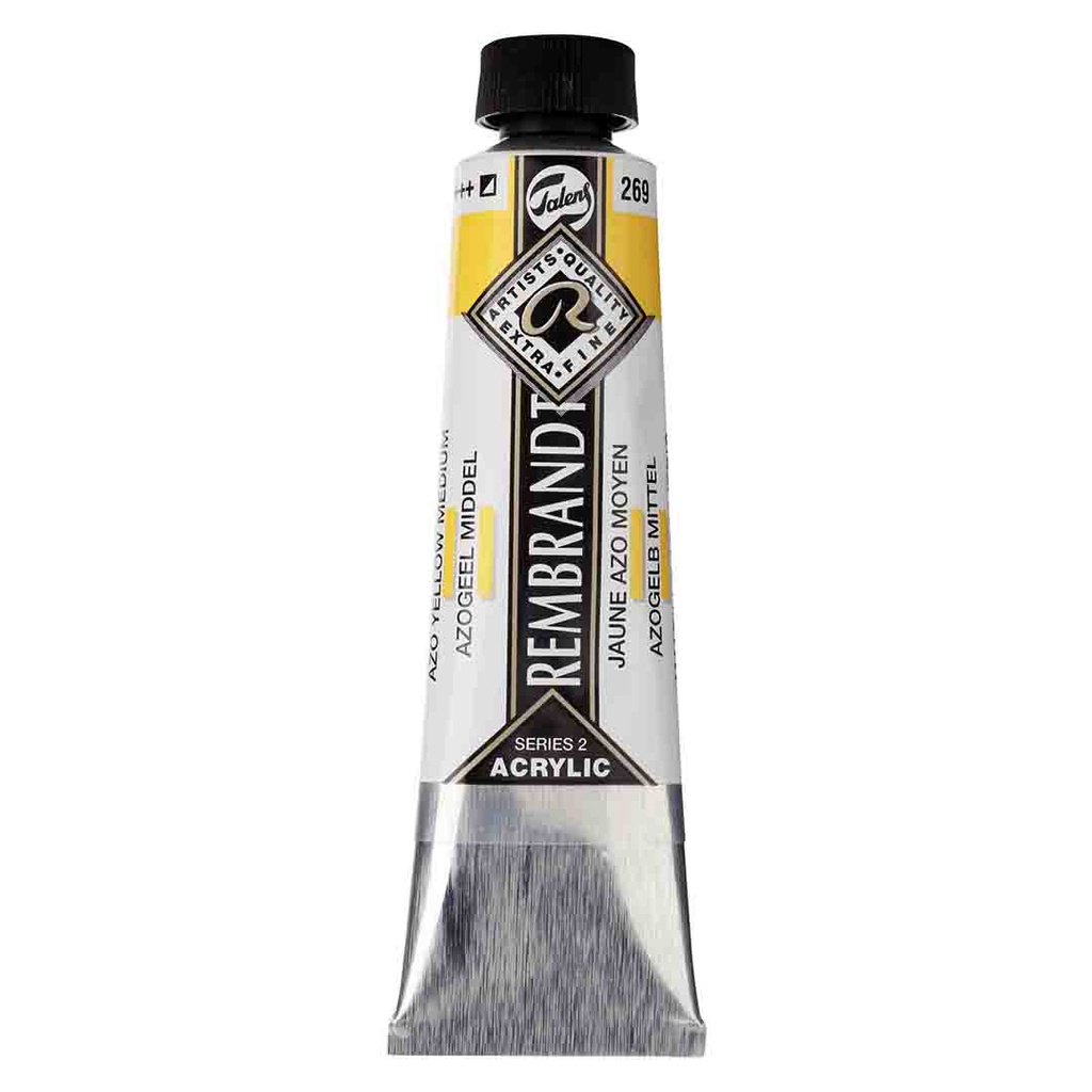 Rembrandt  Acrylic color 40ML AZO YELLOW MED
