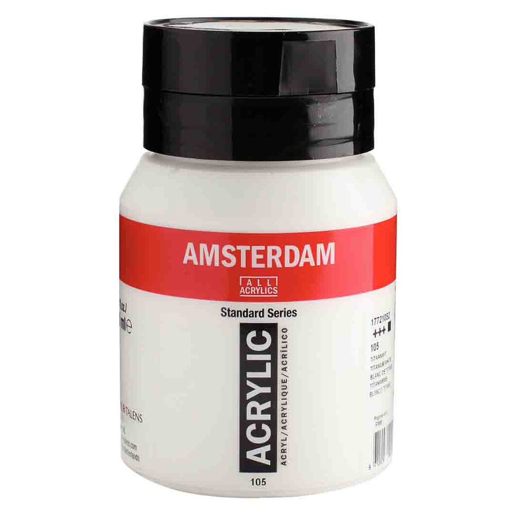 Amsterdam acrylic color  500ML TITANIUM WHITE
