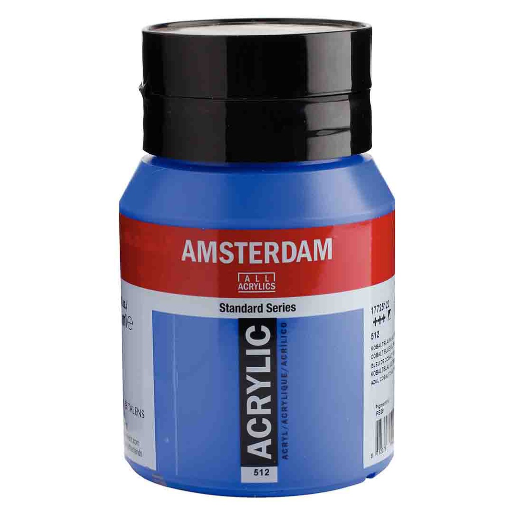 الوان اكريلك ماركة امستردام الهولندية عالية الجودة والمعان والتماسك 500 مل TURQ.BLUE