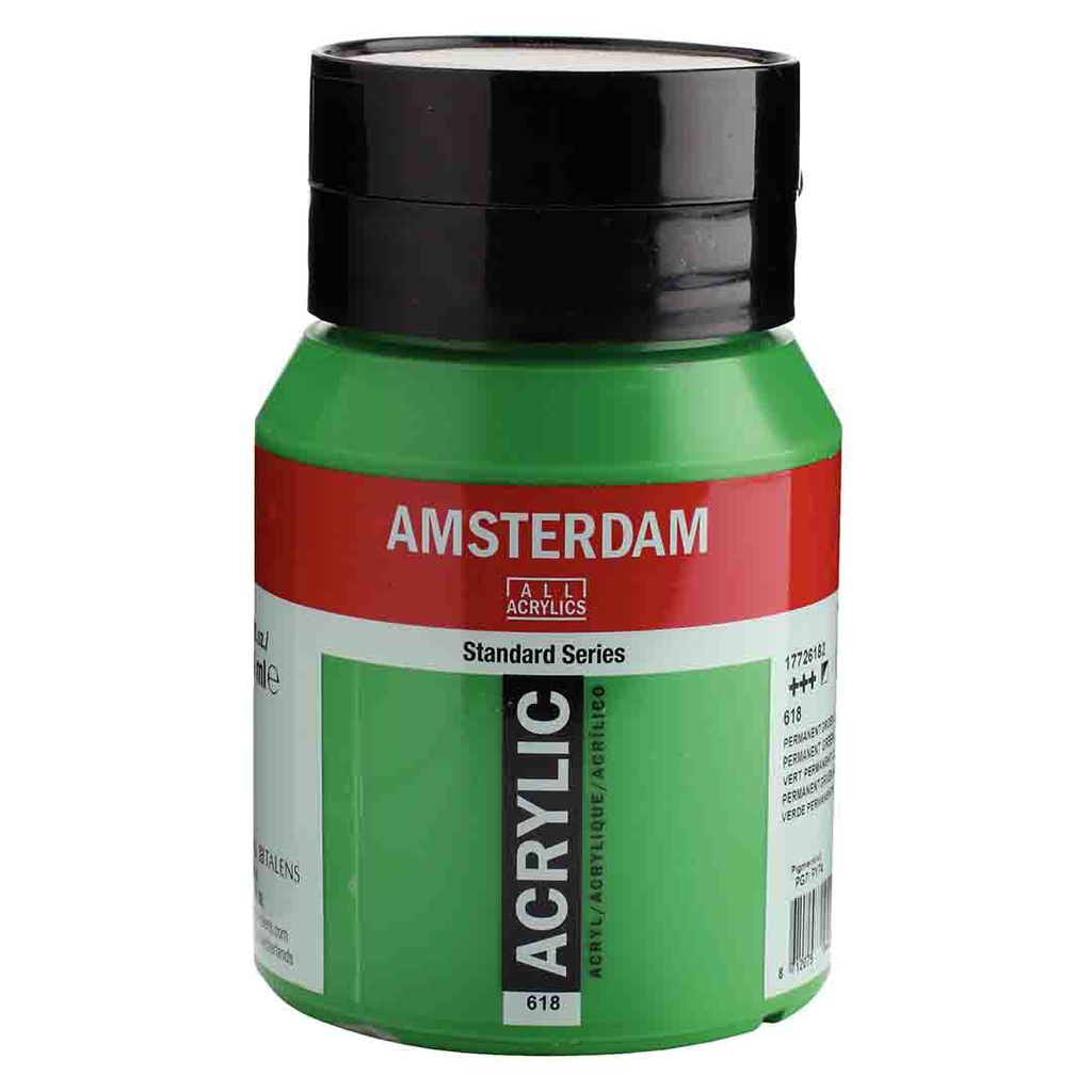 Amsterdam Acrylic color 500ml    PERM.GREEN LT