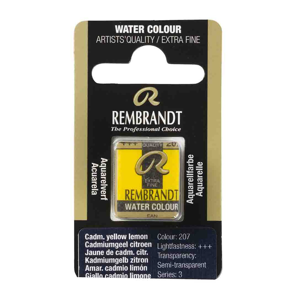 Rembrandt water color   pan  CADM.YLW LEMON