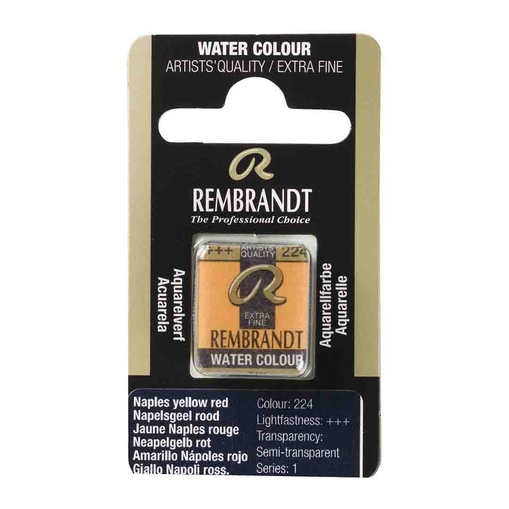 Rembrandt water color   pan  NAPL.YLW RED