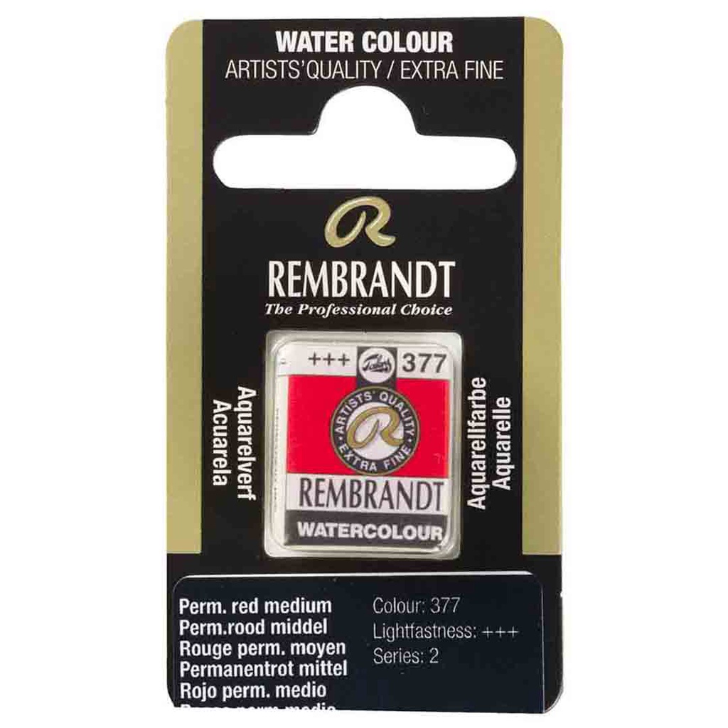 Rembrandt water color   pan  PERM.RED MED