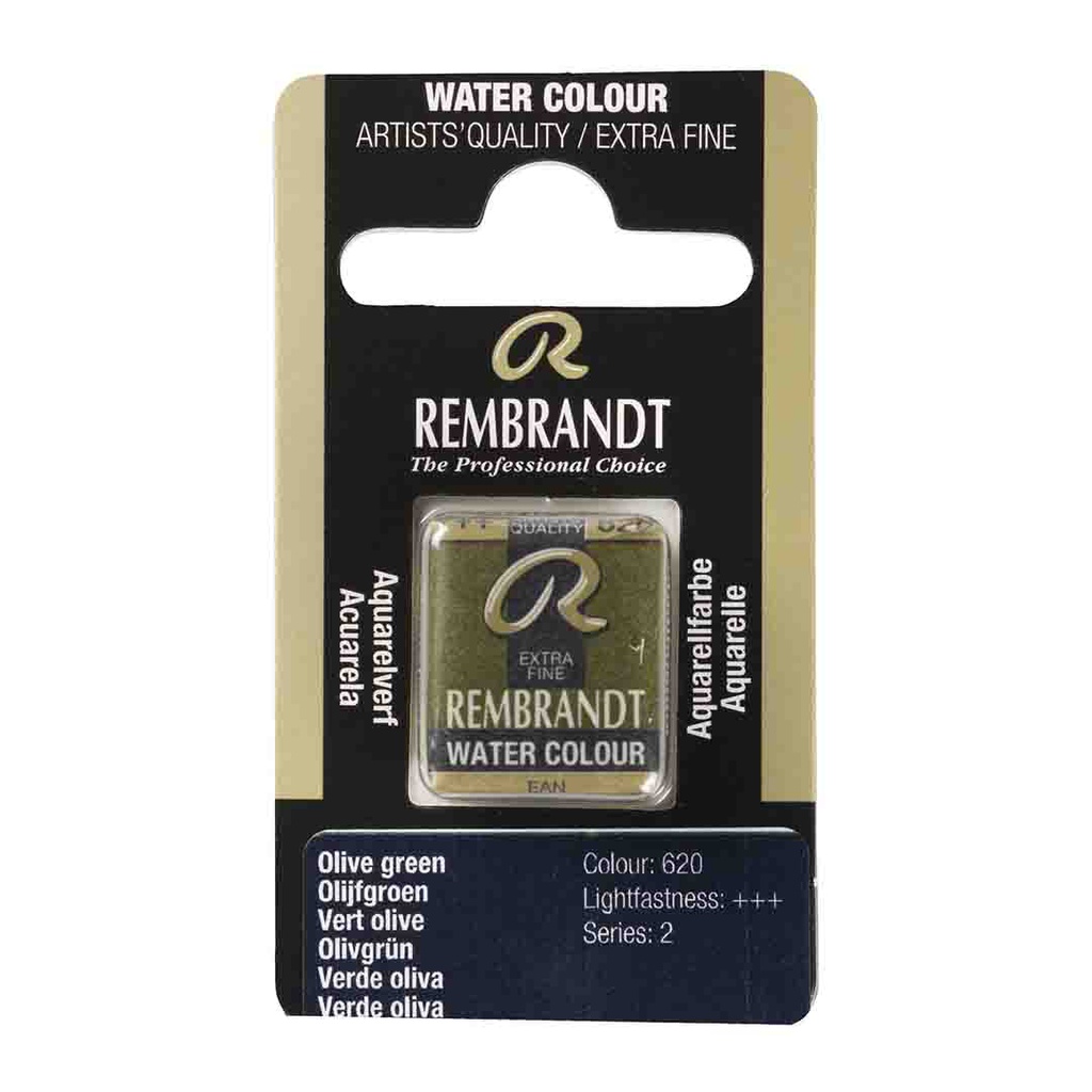 Rembrandt water color   pan  OLIVE GREEN