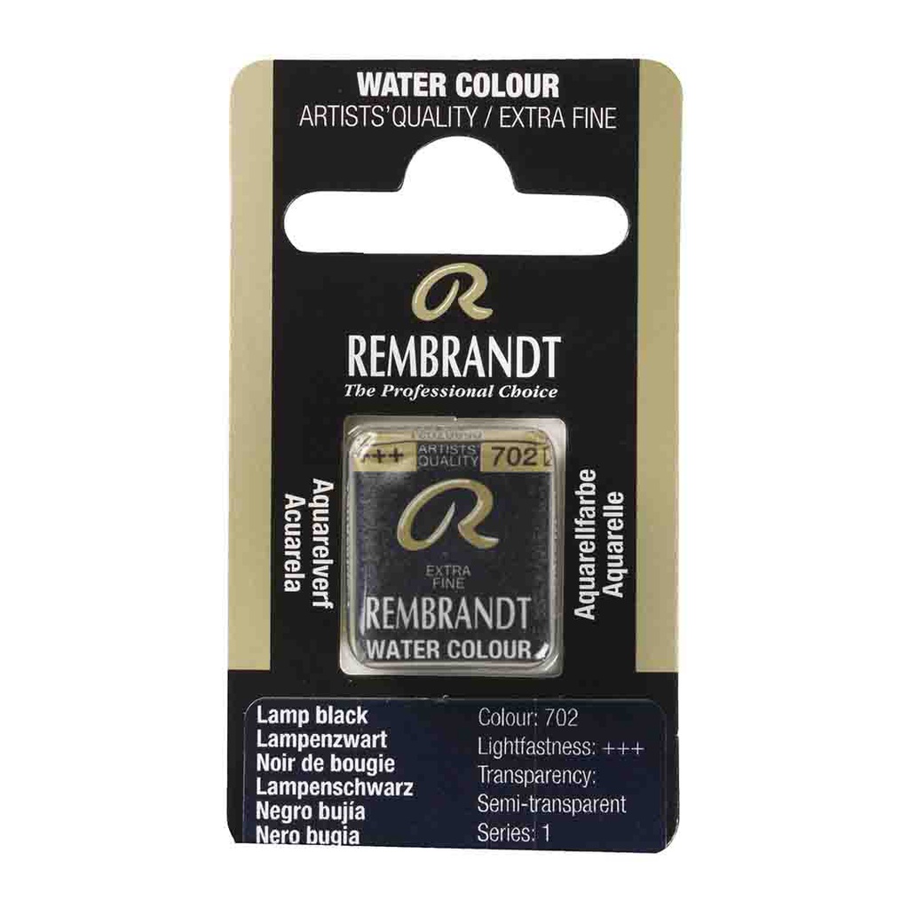 Rembrandt water color   pan  LAMP BLACK