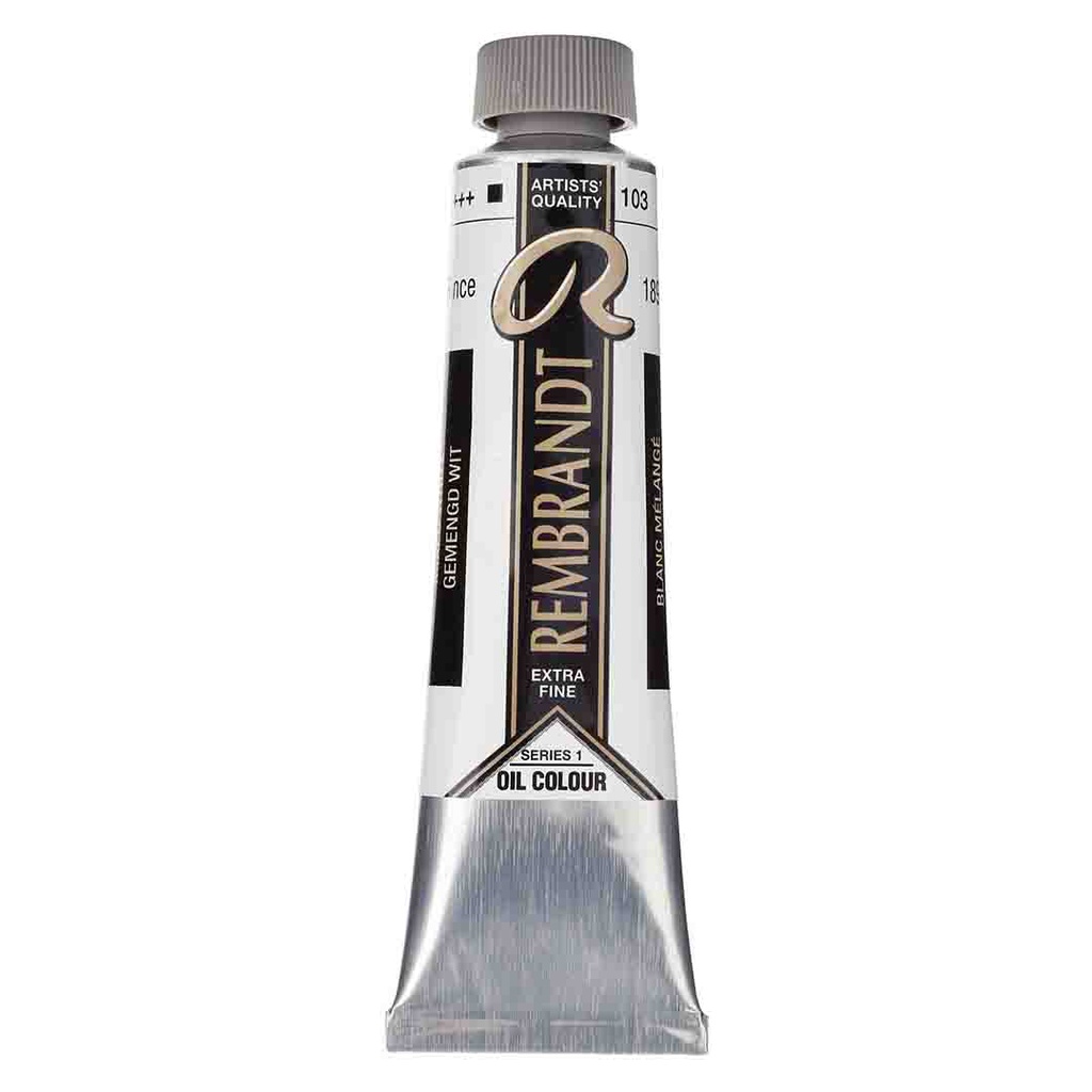 Rembrandt oil color 40ML MIXED WHITE