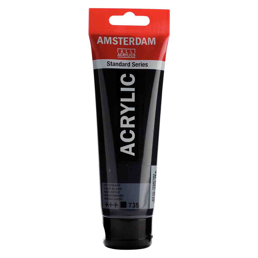 Amsterdam acrylic color  120ML OXIDE BLACK