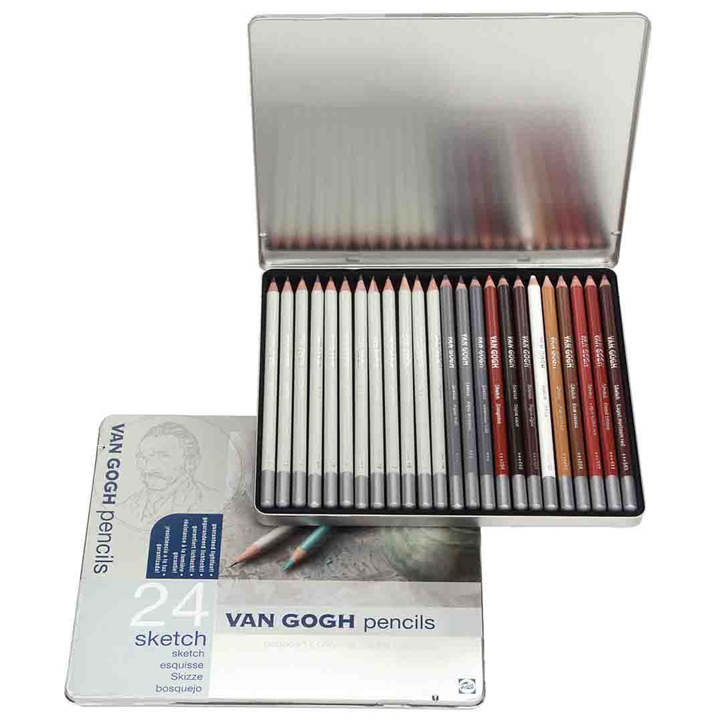 Van Gogh sketch pencil set complete 24