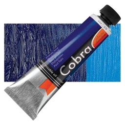 [21055700] الوان زيتية مائي من شركة كوبرا هولندية 40 مل قابل للخلط بالماء  PHTHALO BLUE