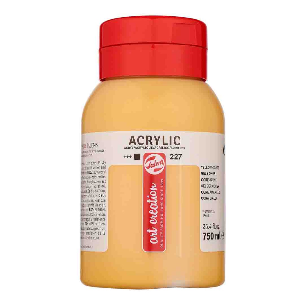 الوان اكريلك ارت كريشين الهولندية 750 مل YELLOW OCHRE