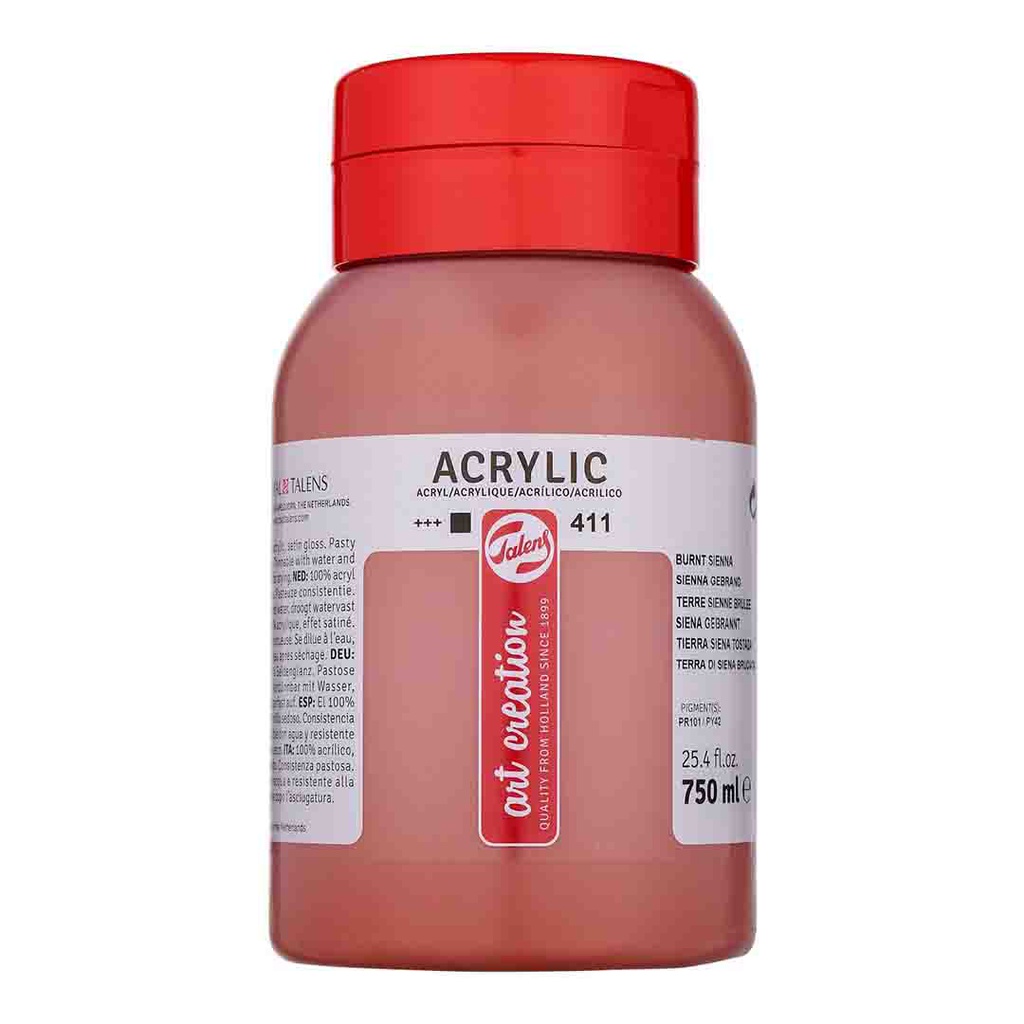 Art Creation acrylic color 750ML BURNT SIENNA