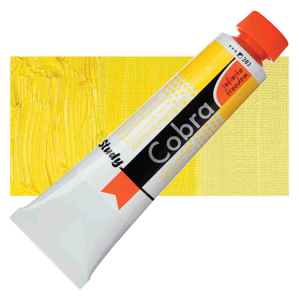 الوان زيتية مائي من شركة كوبرا هولندية 40 مل قابل للخلط بالماء   Permanent Yellow Light 283