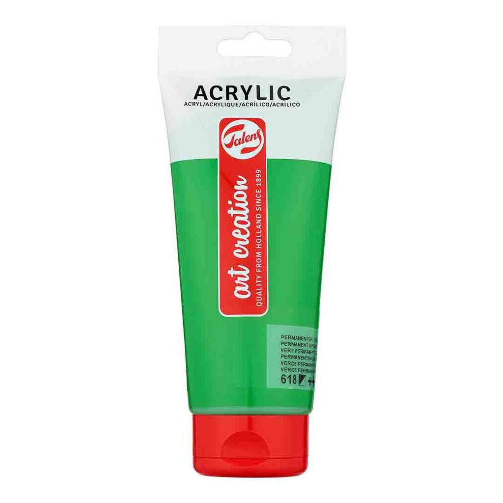 Art Creation acrylic color 200ML PERM.GREEN LT