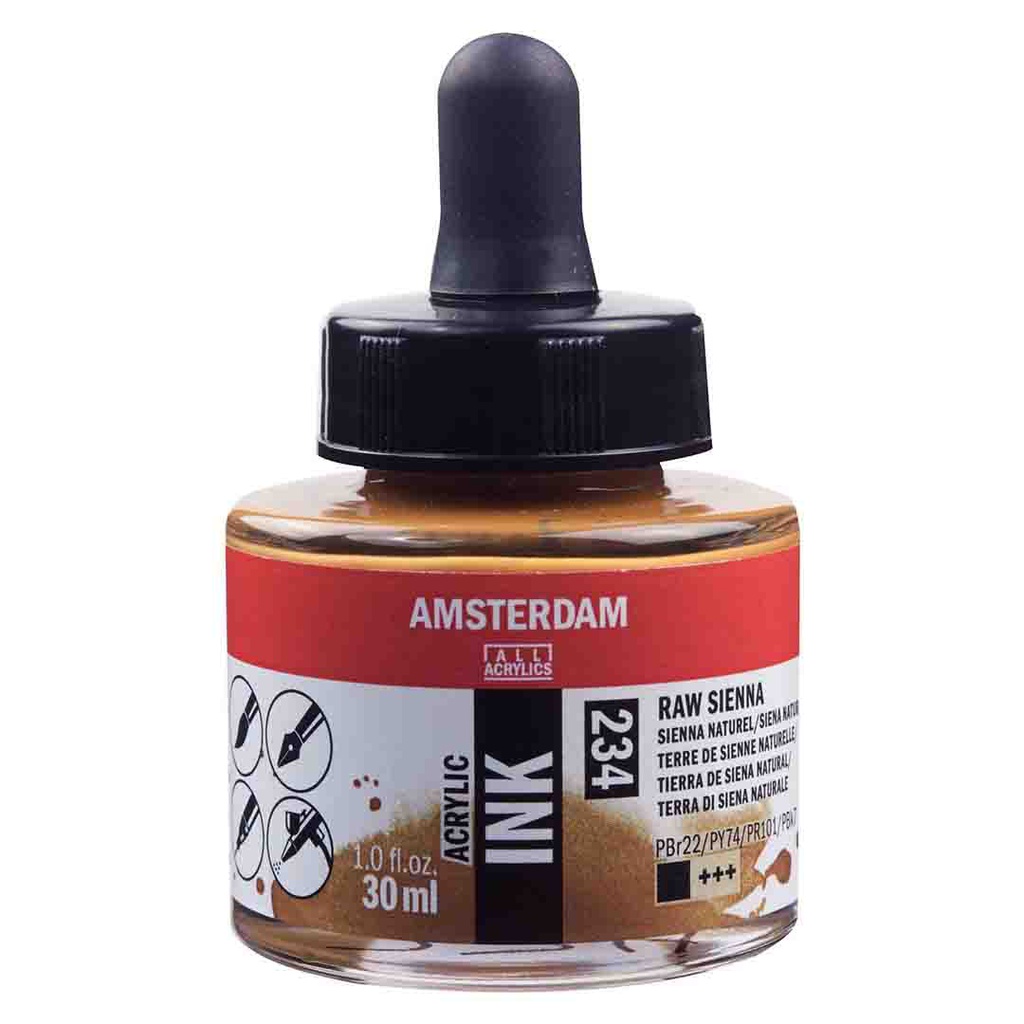 Amsterdam acrylic color  INK 30ML RAW SIENNA