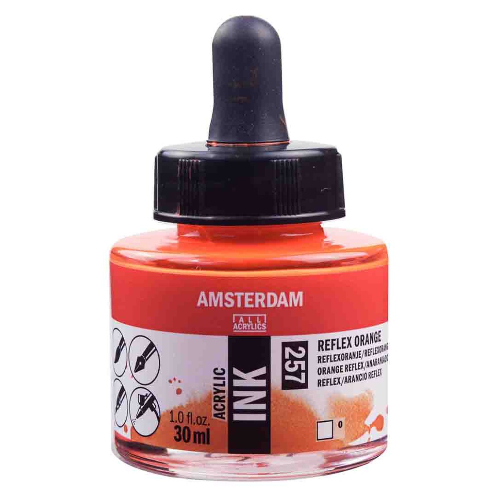 Amsterdam acrylic color  INK 30ML REFLEX ORANGE
