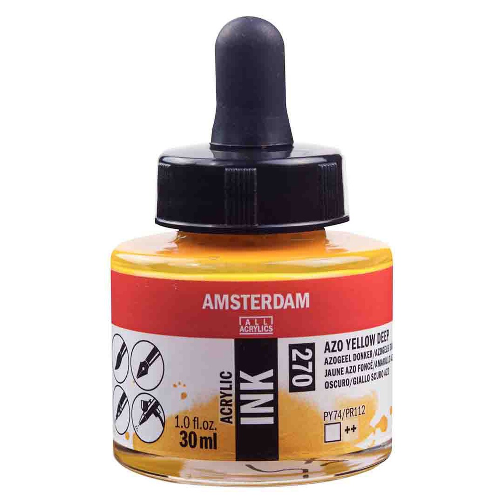 Amsterdam acrylic color  INK 30ML AZO YELLOW DP