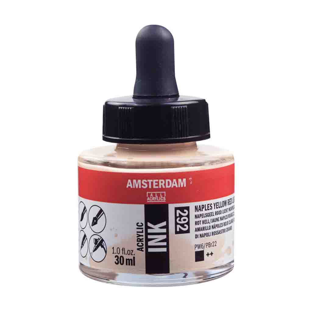 Amsterdam acrylic color  INK 30ML NAPL.YLW RD LT