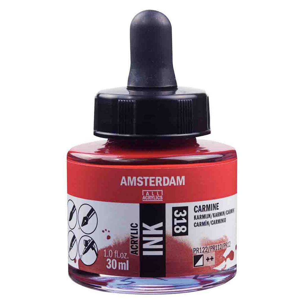 Amsterdam Acrylic ink  30ML CARMINE