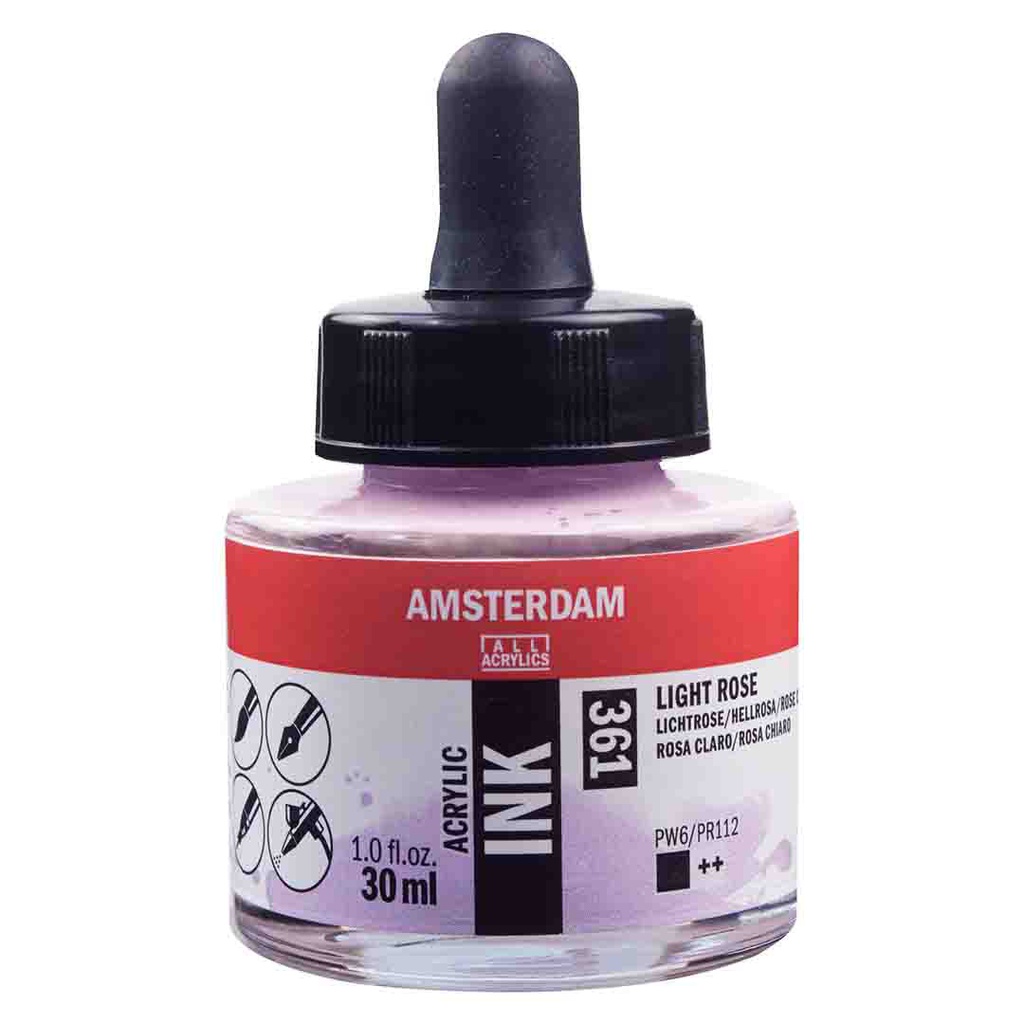 Amsterdam acrylic color  INK 30ML LIGHT ROSE