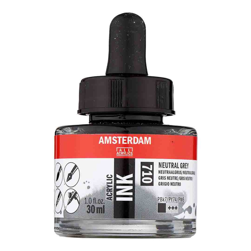 Amsterdam acrylic color  INK 30ML NEUTRAL GREY