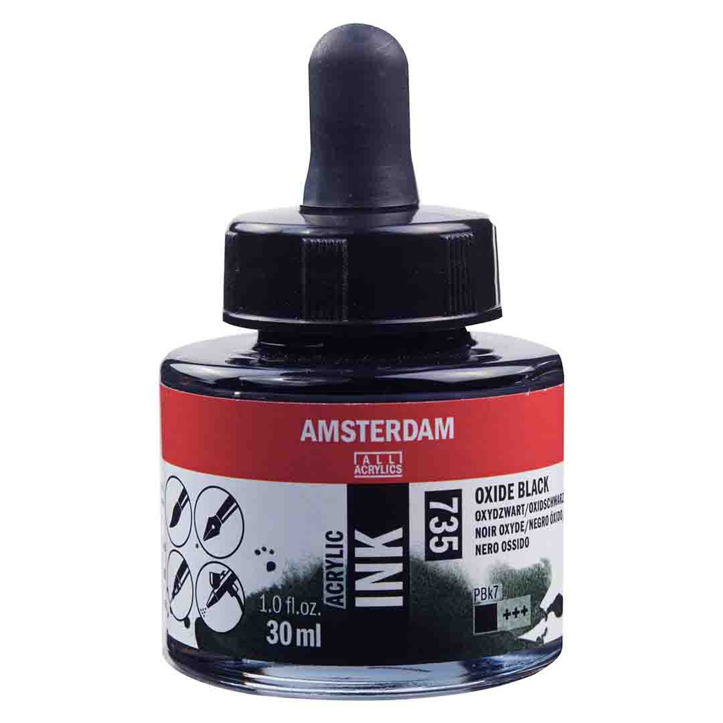Amsterdam acrylic color  INK 30ML OXIDE BLACK