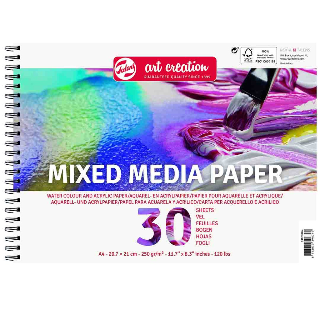 Art Creation sketch book mixed paper A4 250G FSC-MIX