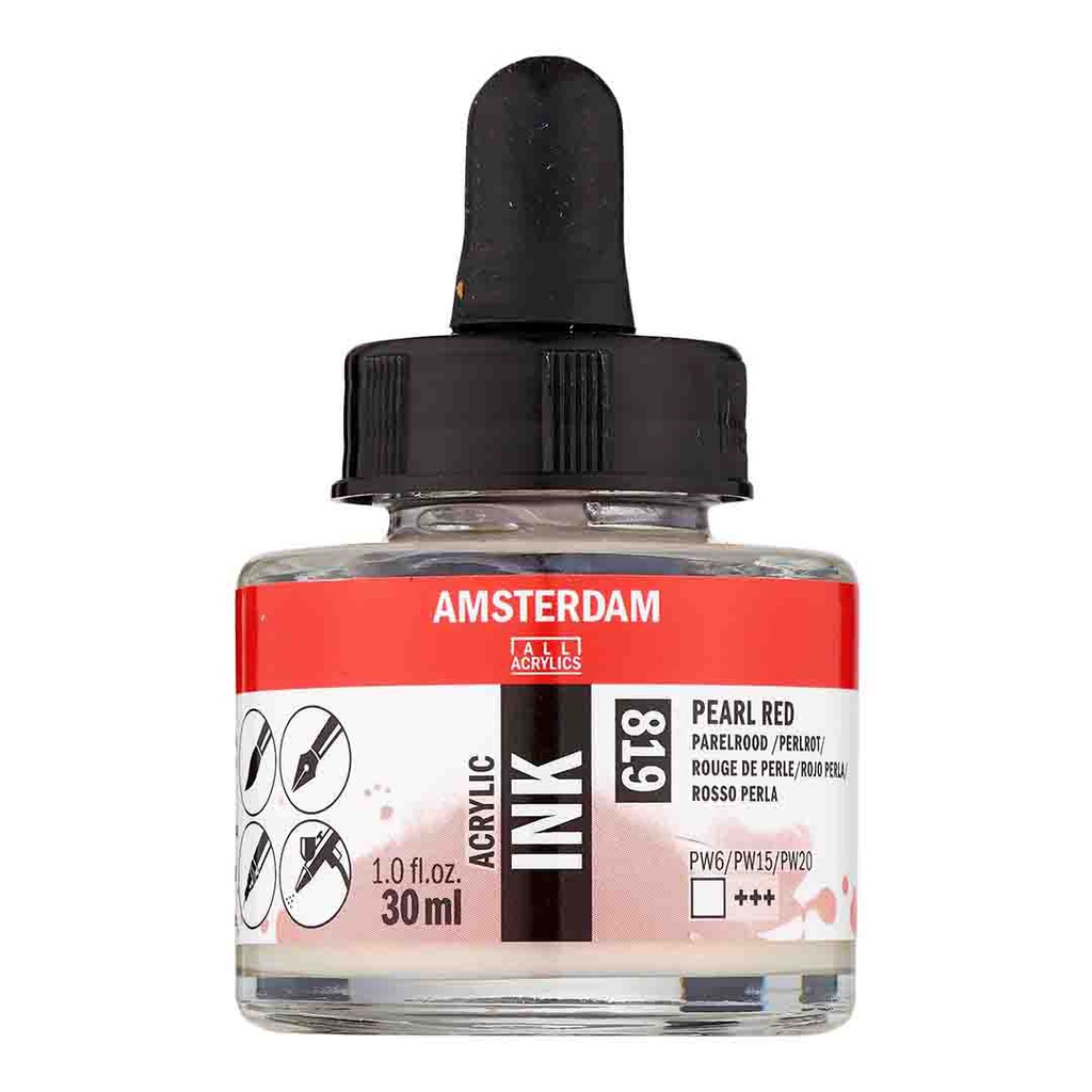 AAC INK 30ML PEARL RED