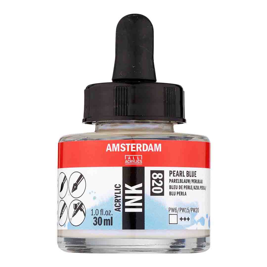 Amsterdam acrylic color  INK 30ML PEARL BLUE