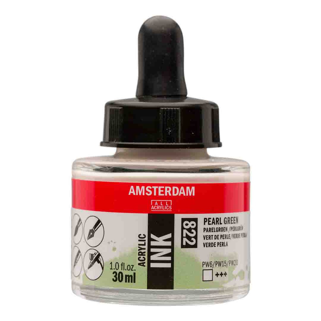 Amsterdam acrylic color  INK 30ML PEARL GREEN