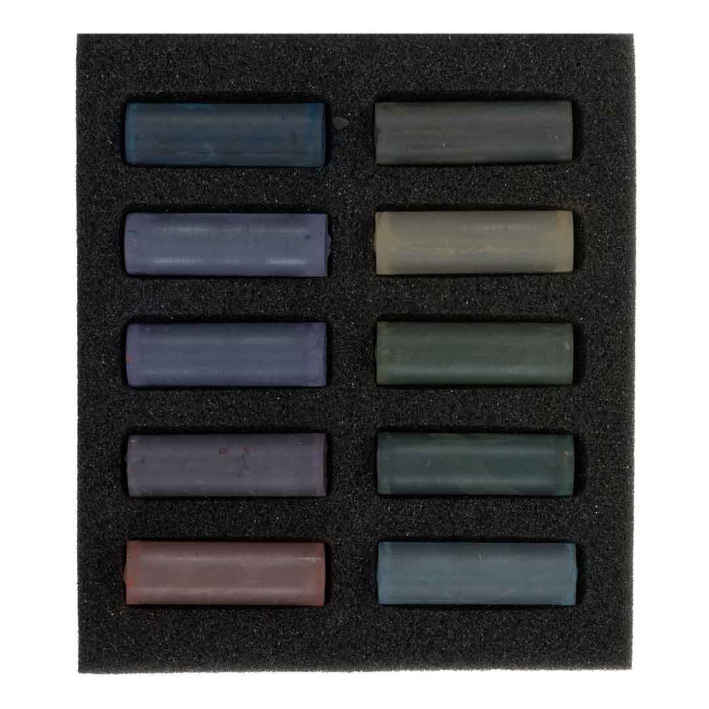 Rembrandt soft pastels  set DARK SHADES 10.5