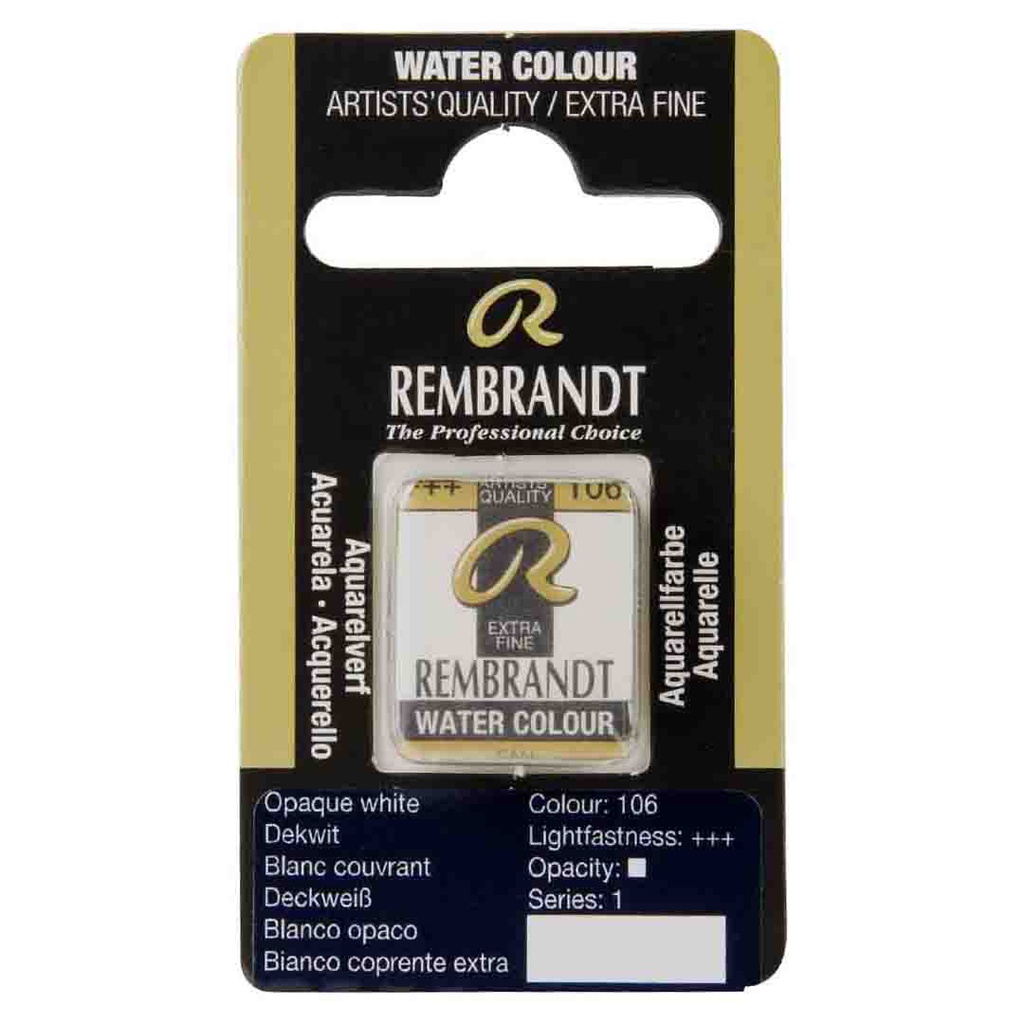 Rembrandt water color   pan  WHITE EXTRA OPAQ