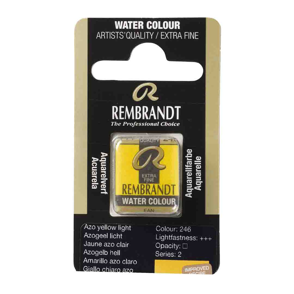الوان مائية مكعبات من رامبرانت ذات الجودة العالية  Azo Yellow Light Cadmium Free 246