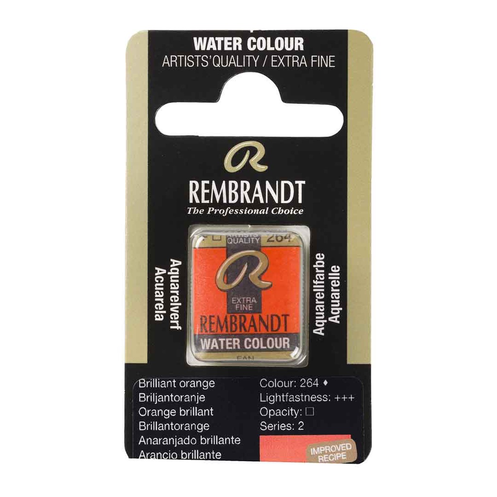 Rembrandt water color   pan  BRILLIANT ORANGE