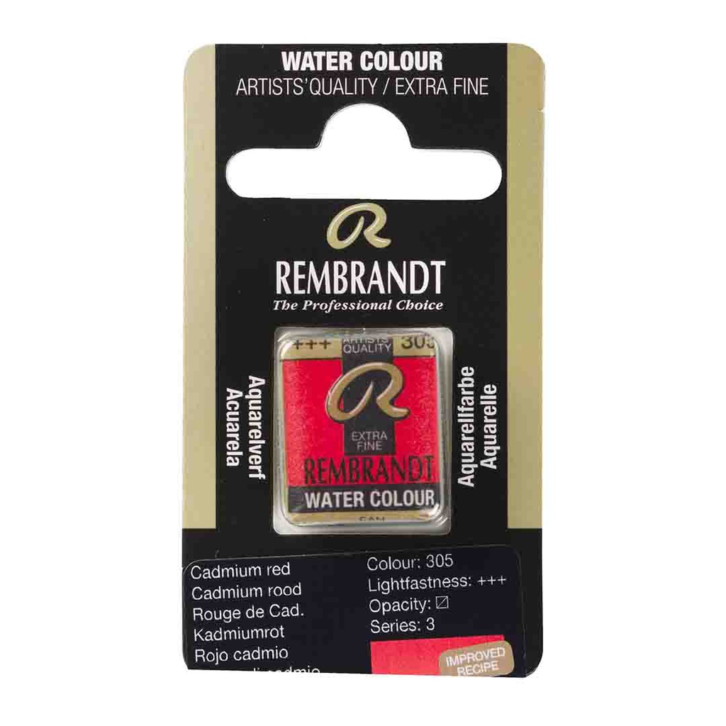 Rembrandt water color   pan  CADMIUM RED