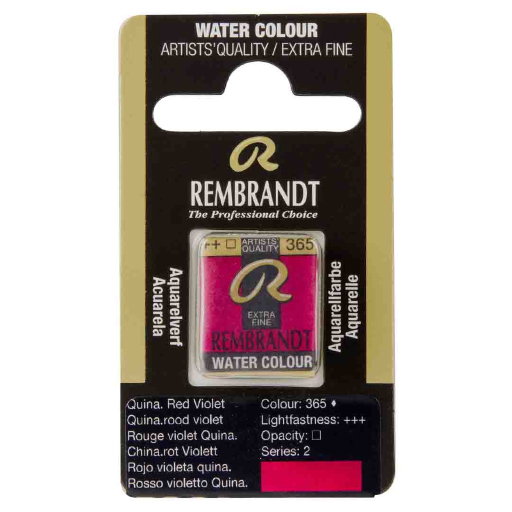 Rembrandt water color   pan  QUINARED VIOLET