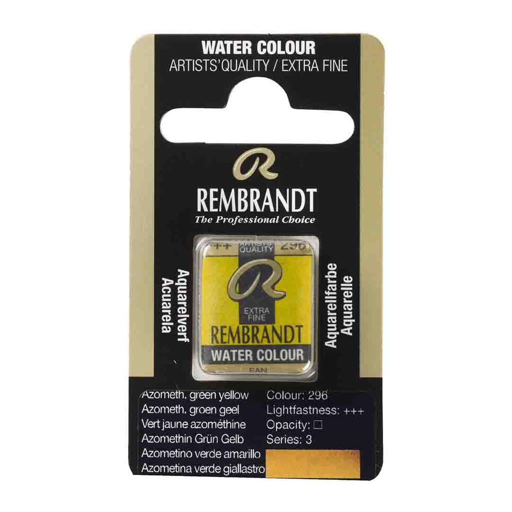 Rembrandt water color   pan  AZO GREEN YELLOW